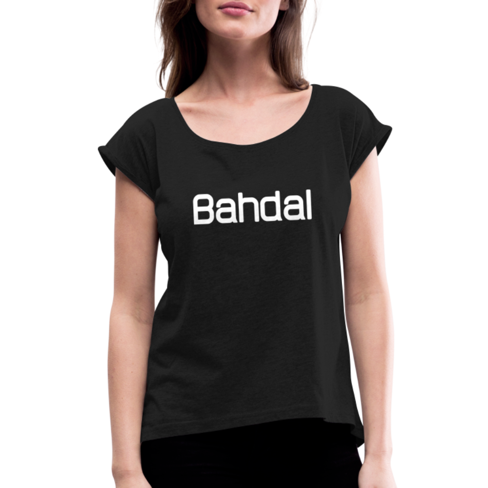 Women's Roll Cuff T-Shirt (Original) - black