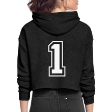 Load image into Gallery viewer, Women&#39;s Fashion Cropped Hoodie (Sports) - deep heather
